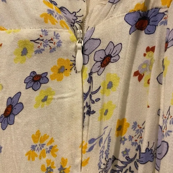 NWT free people floral cutout mini dress . SZ L - Picture 5 of 8